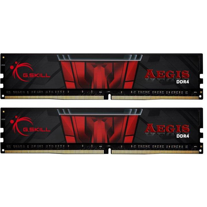 Памет G.SKILL Aegis, 16GB(2x8GB) DDR4, 3200MHz CL16, Dual Channel Kit (F4-3200C16D-16GIS)-0