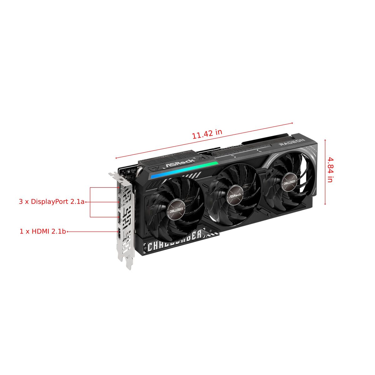 Graphics card ASRock 90-GA61ZZ-00UANF radeon rx 9070 xt 16 GB GDDR6-2