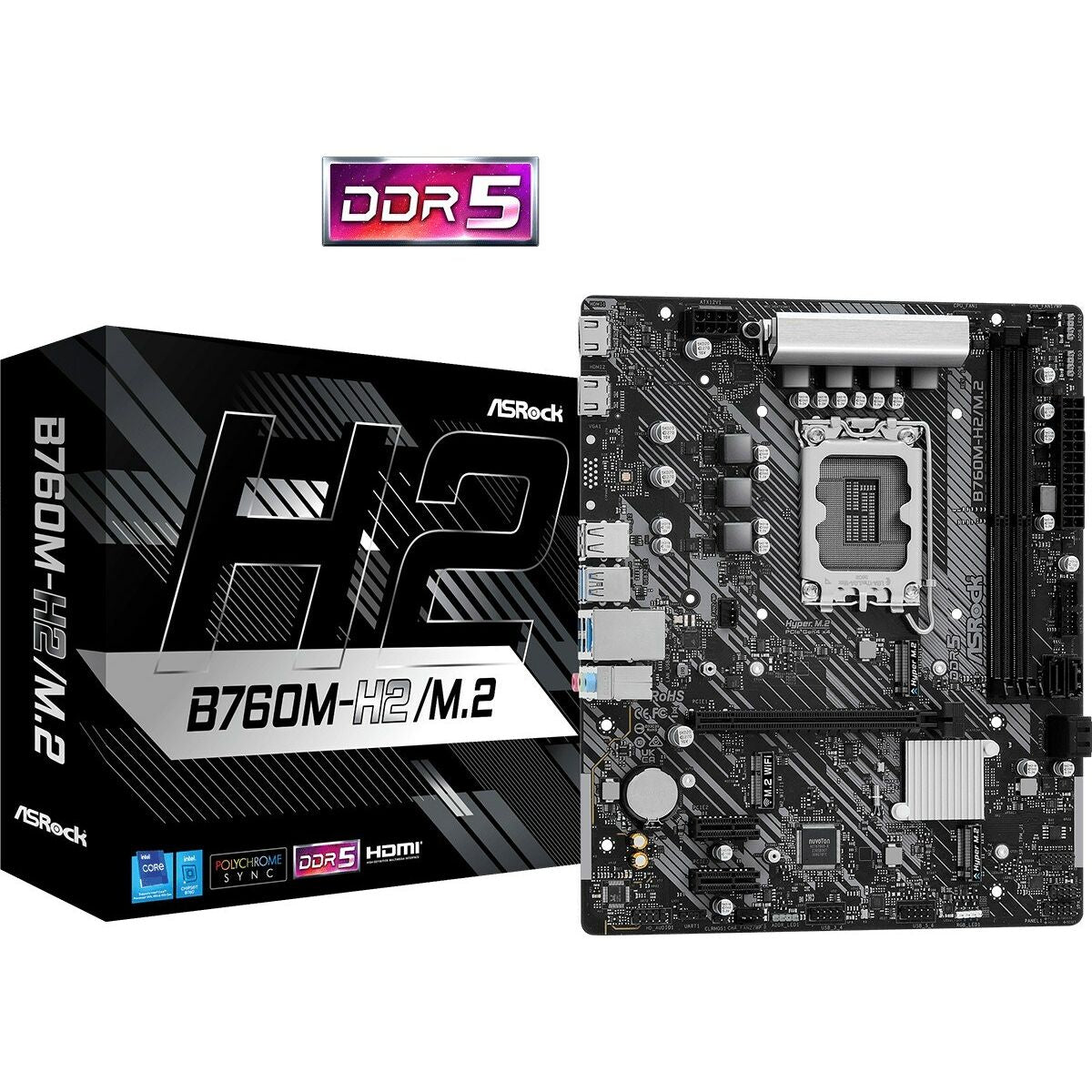 Motherboard ASRock B760M-H2/M.2 LGA 1700 INTEL® B760-1