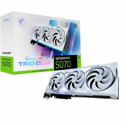Graphics card MSI GEFORCE RTX 5070 12G GAMING TRIO OC WHITE nvidia geforce rtx 5070 12 GB GDDR6X-8