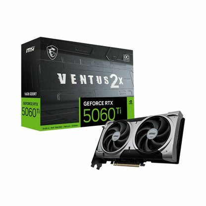 Graphics card MSI RTX 5060 Ti 16G VENTUS 2X OC PL 16 GB geforce rtx 5060 ti GDDR6X GDDR7-18