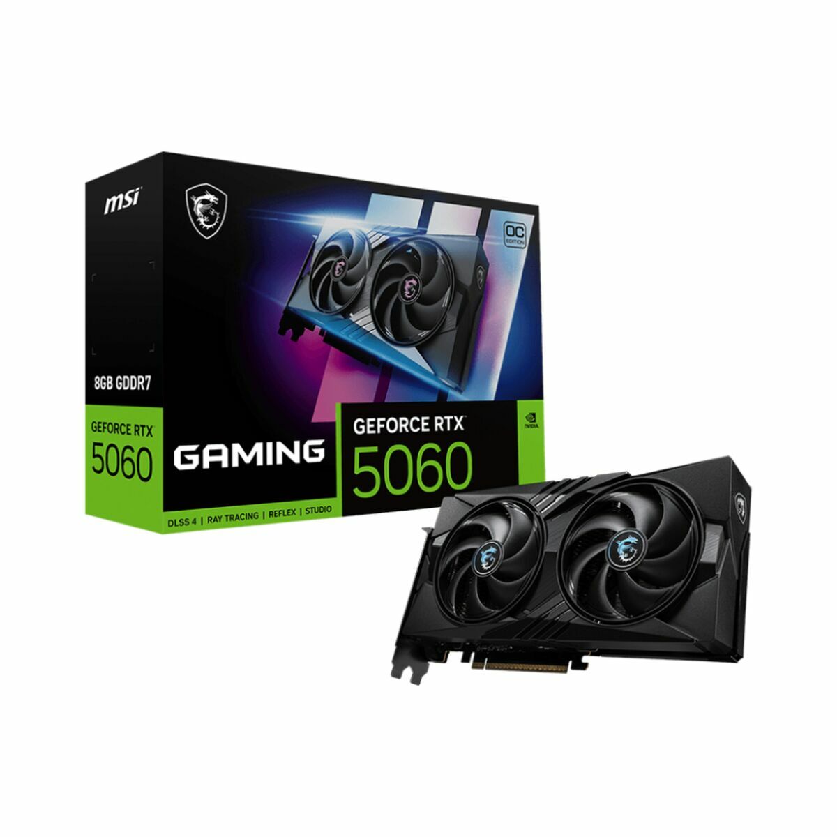 Graphics card MSI 912-V537-005 GEFORCE RTX 5060 8 GB GDDR6X GDDR7-0