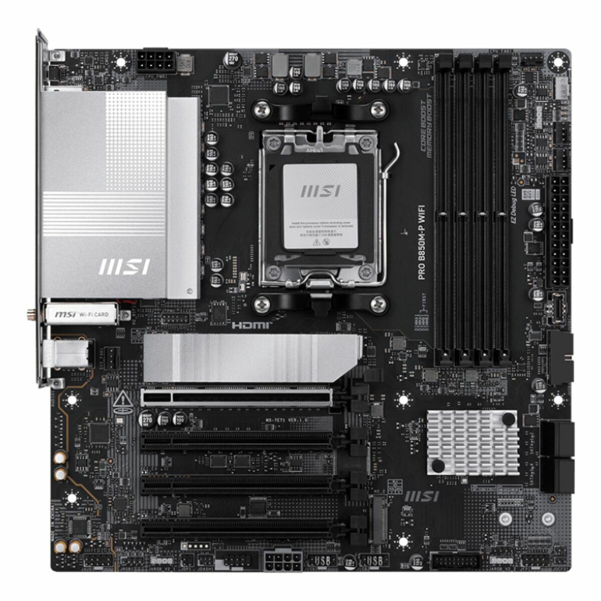 Motherboard MSI PRO B850M-P WIFI AMD AM5-16