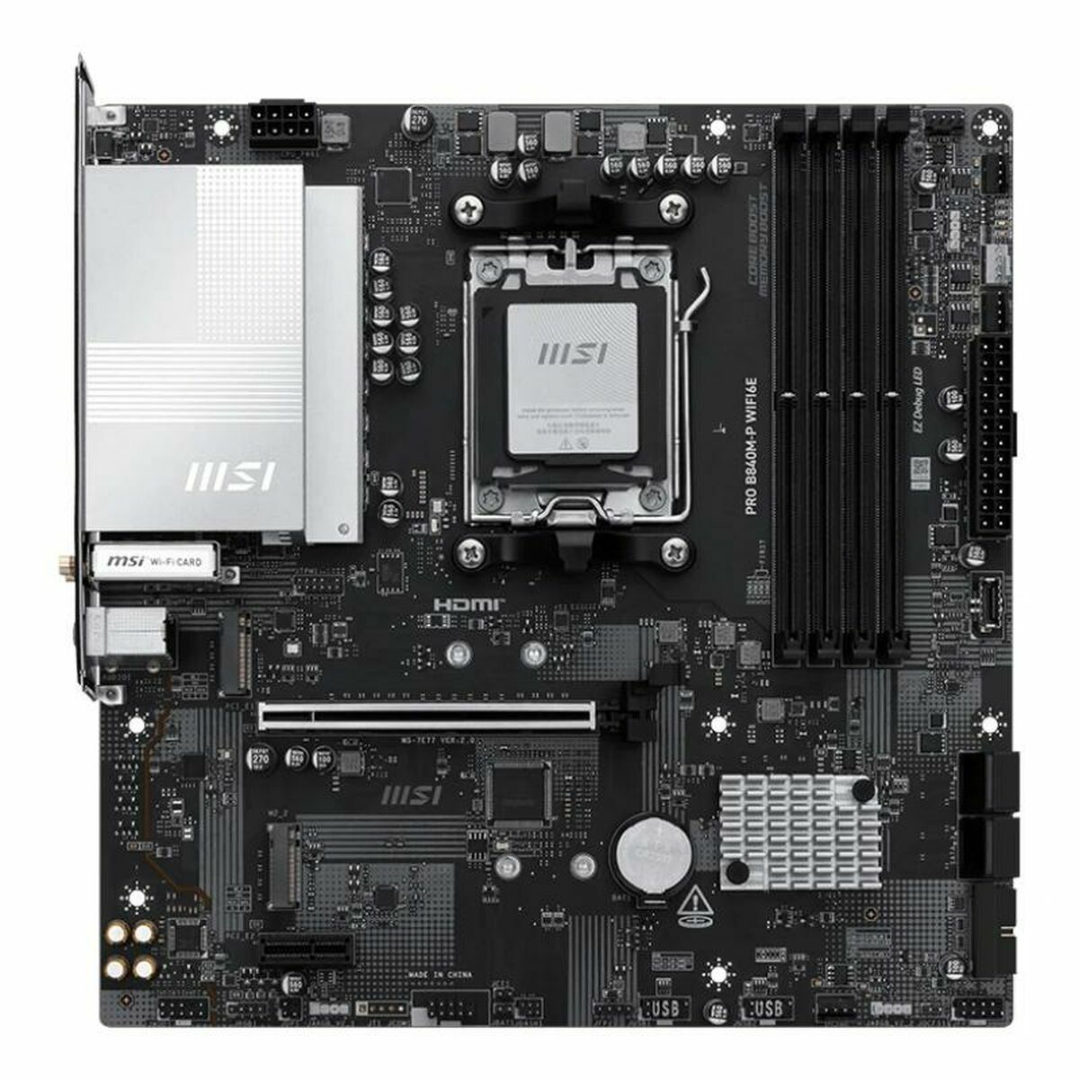 Motherboard MSI PRO B840M-P WIFI6E AMD AM5 AMD-3