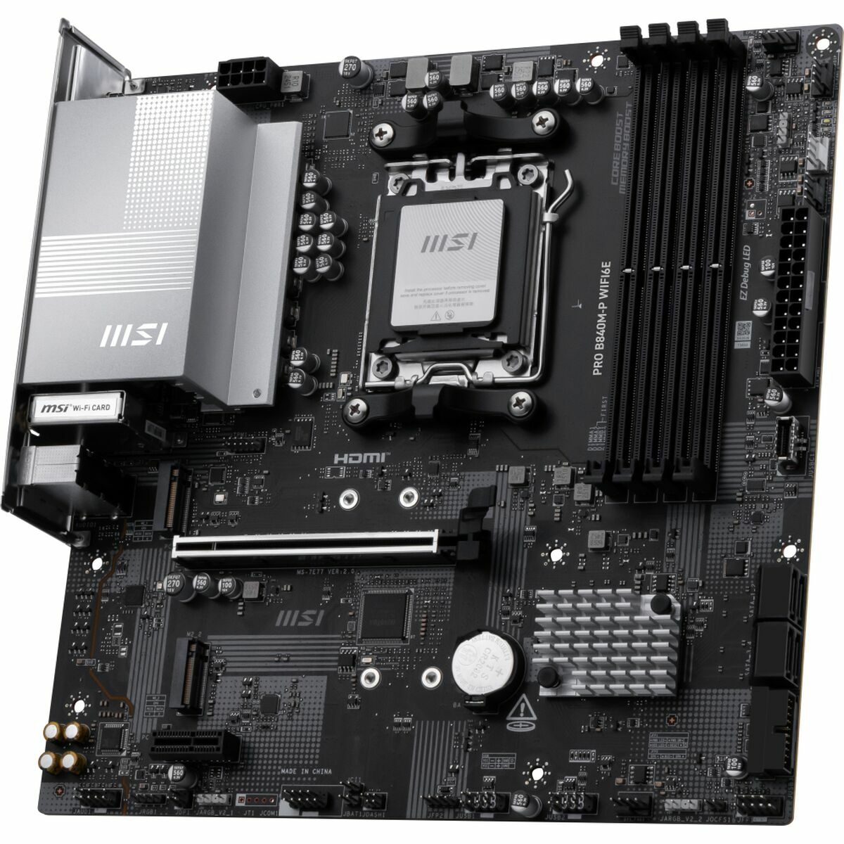 Motherboard MSI PRO B840M-P WIFI6E AMD AM5 AMD-19