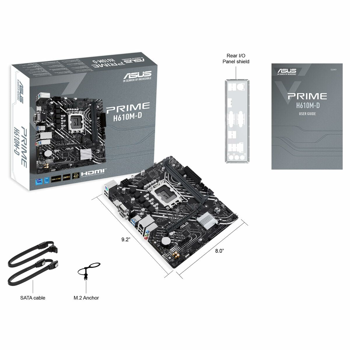 Motherboard Asus PRIME H610M-D H610 LGA 1700-16