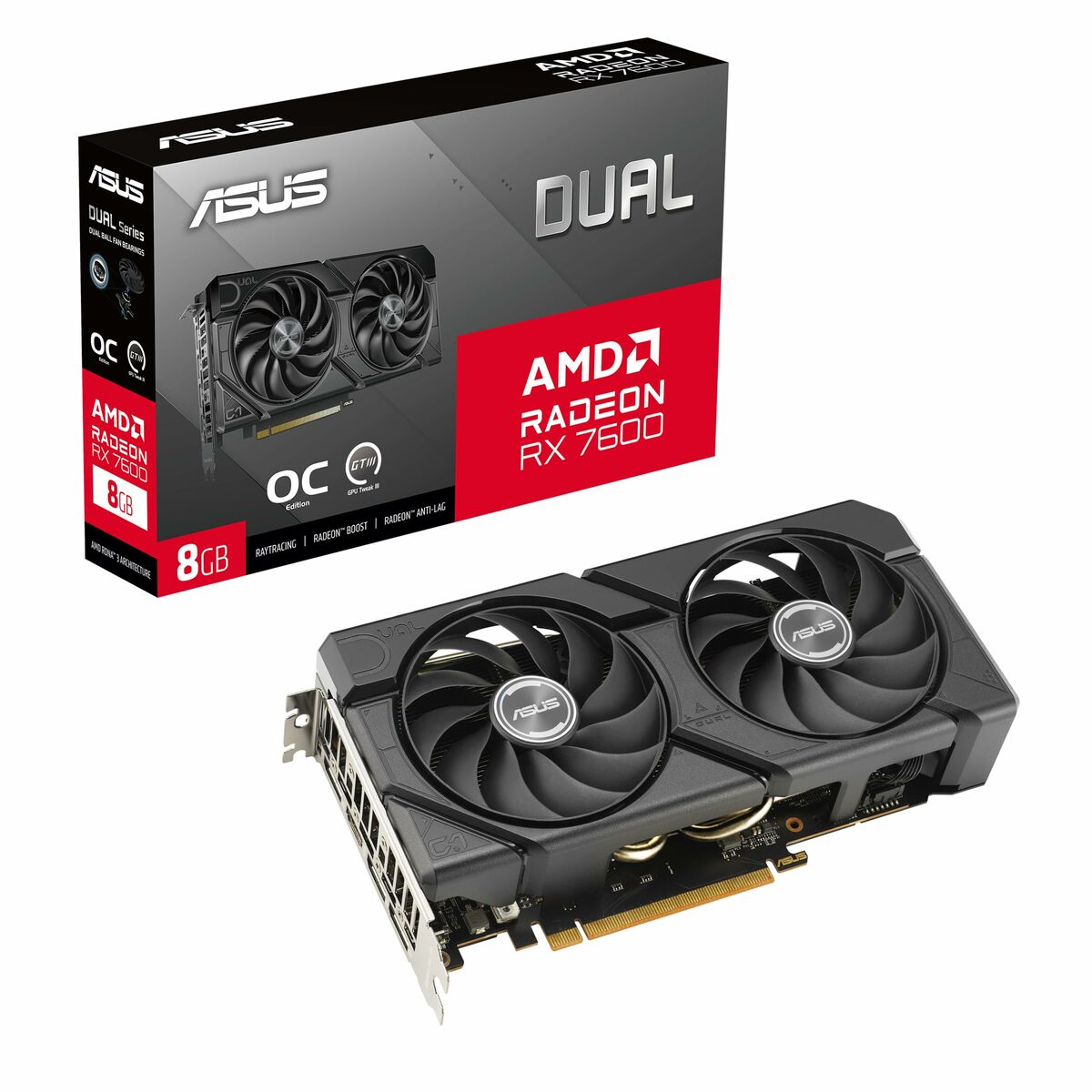 Graphics card Asus RX7600-O8G-EVO 8 GB GDDR6-21