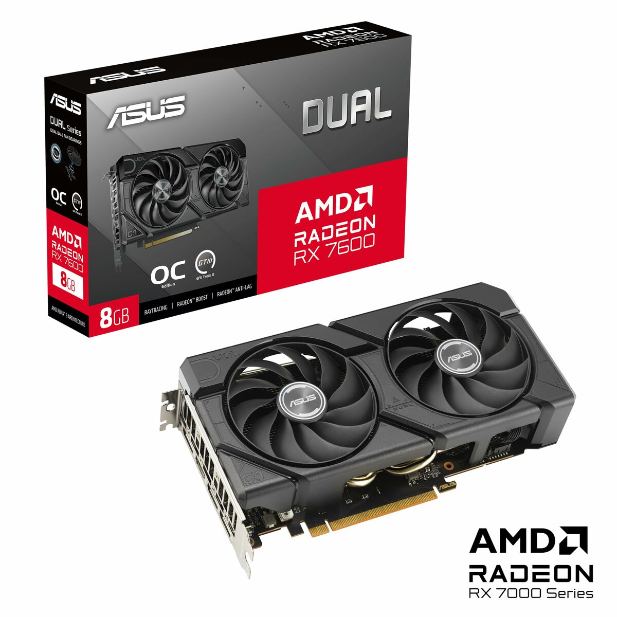Graphics card Asus RX7600-O8G-EVO 8 GB GDDR6-13