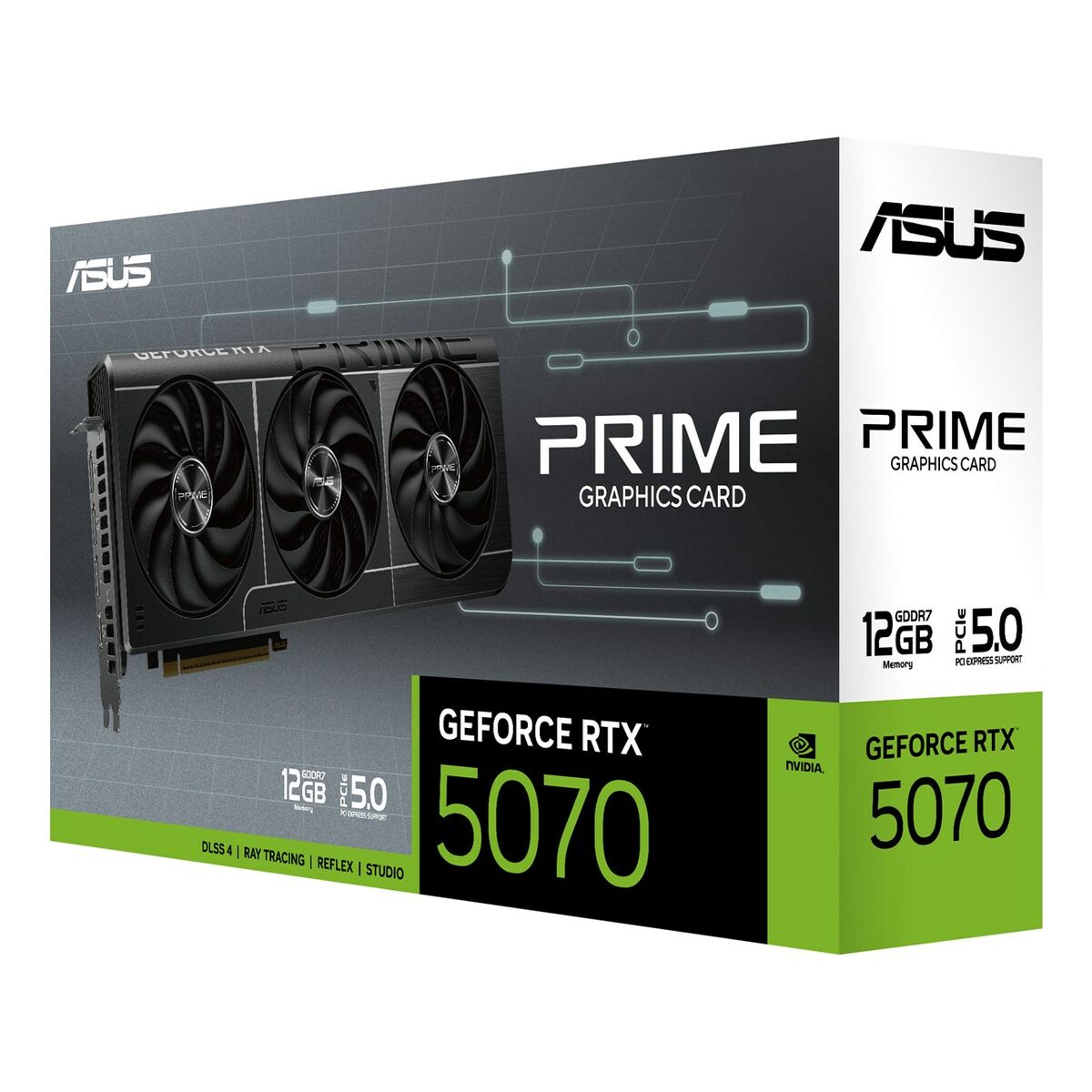 Graphics card Asus nvidia geforce rtx 5070 12 GB GDDR6 GDDR6X GDDR7-15