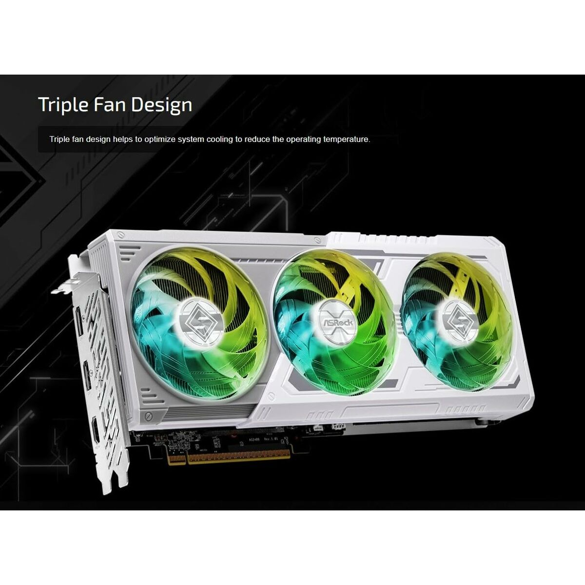 Graphics card ASRock RX9060XT SL 16GO GDDR6 RADEON RX 9060 XT 16 GB-8