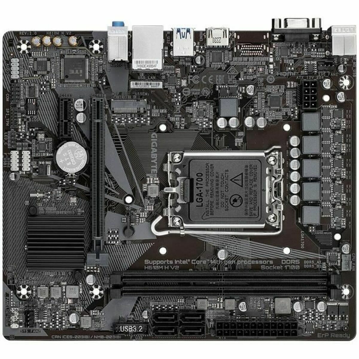 Motherboard Gigabyte H610M H V2 LGA 1700-8