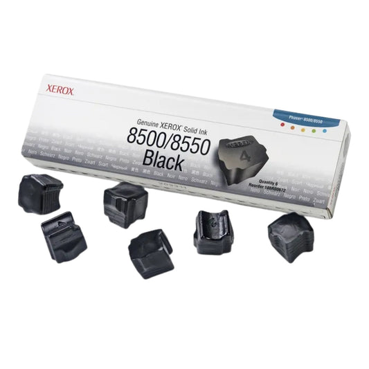 Genuine Xerox Solid Ink 8500/8550 Black (6 sticks) (108R00672)-0