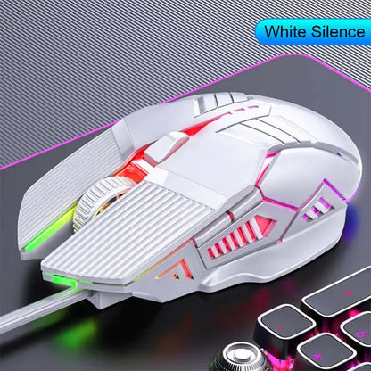 3200DPI Ergonomic RGB Wired Gaming Mouse with 6 Buttons