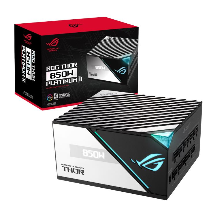 ASUS ROG THOR 850W Platinum II moduł zasilaczy 20+4 pin ATX Czarny, Niebieski, Szary (ROG-THOR-850P2-GAMING)-0