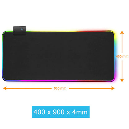 Luminous RGB Mouse Pad - Symphony LED Gaming Rubber Desk Mat